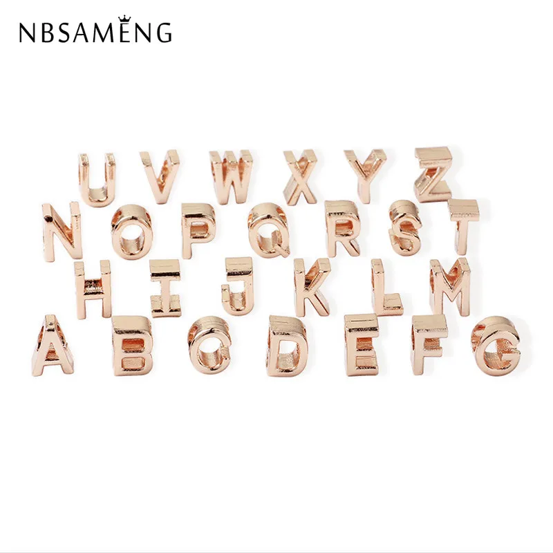 Silver Plated Beads Charm Initial Alphabet Rose Gold Letter A-Z bead Fit Original Pandora Charms Bracelet for Women Diy Jewelry
Silver Plated Beads Charm Initial Alphabet Rose Gold Letter A-Z bead Fit Original Pandora Charms Bracelet for Women Diy Jewelry