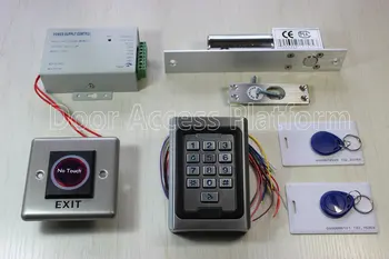 Infrared no touch exit metal case keypad+Password access control terminal machine with Electro bolt lock drop bolt, Power supply
Infrared no touch exit metal case keypad+Password access control terminal machine with Electro bolt lock drop bolt, Power supply