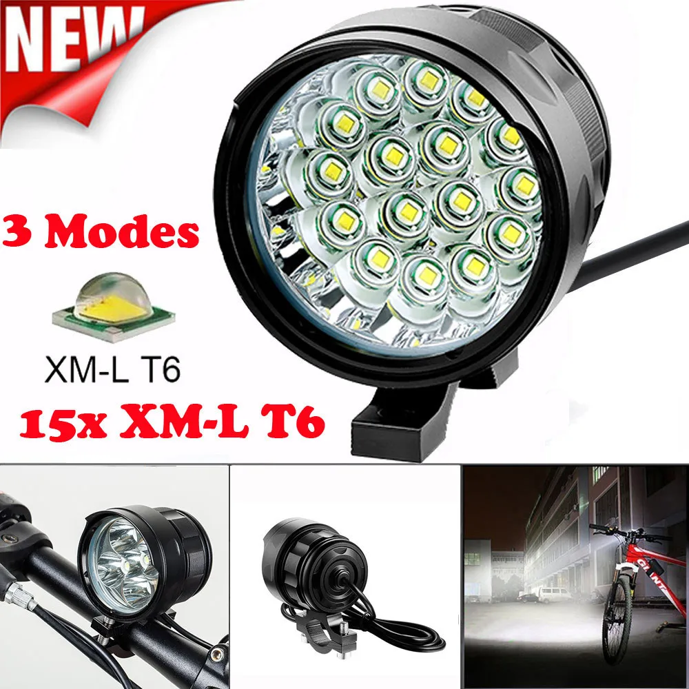 Bike light 16x T6 LED 3 Modes rechargeable waterproof Bicycle Lamp Bike Light Headlight Cycling Torch luz de bicicleta A1
Bike light 16x T6 LED 3 Modes rechargeable waterproof Bicycle Lamp Bike Light Headlight Cycling Torch luz de bicicleta A1