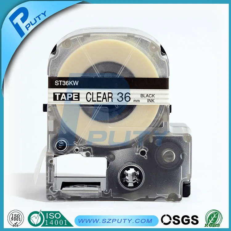 Kingroad compatible Black on Clear ST36KW 36mm label tapes for Epson&KingJim label printers
Kingroad compatible Black on Clear ST36KW 36mm label tapes for Epson&KingJim label printers