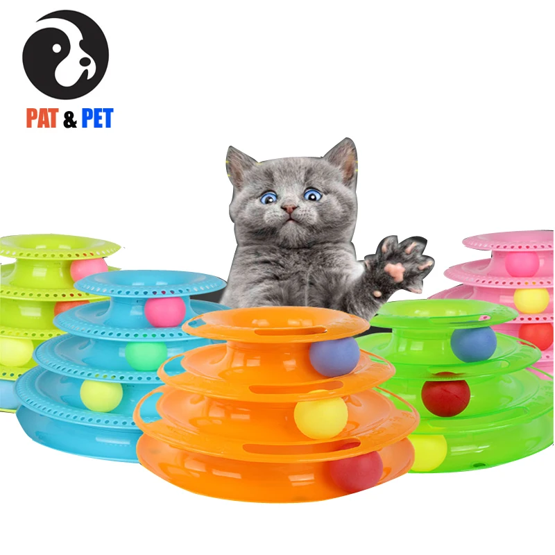 1X Interactive Cat Toy 4 Level Tower of Tracks for KIatze with Four Colorful Balls Kitten Fun Mental Physical Exercise
1X Interactive Cat Toy 4 Level Tower of Tracks for KIatze with Four Colorful Balls Kitten Fun Mental Physical Exercise