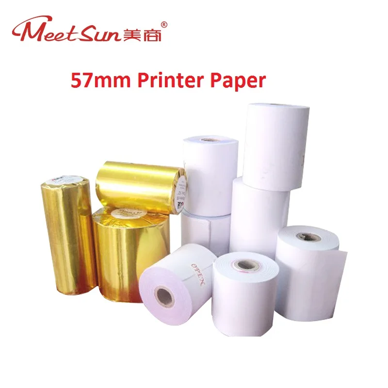 Meetsun MS-57*46 57mm Thermal Printer Paper Ticket Cash Register 50 Pieces High Quality | Компьютеры и офис