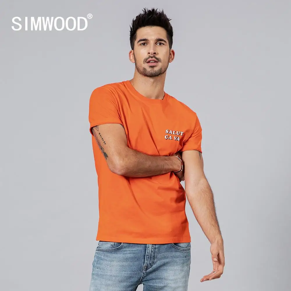 SIMWOOD 2019 summer new t shirt men casual tshirt letter print high quality plus size tops o-neck brand clothing 190142
SIMWOOD 2019 summer new t shirt men casual tshirt letter print high quality plus size tops o-neck brand clothing 190142