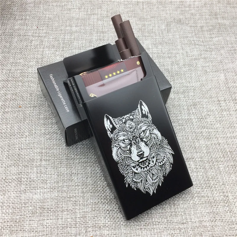 LF014 Aluminium Alloy Cigarette Case Laser Carved Wolf Totem Will Not Fade Cigarette Boxes Portable Boxes Smoking Holders
LF014 Aluminium Alloy Cigarette Case Laser Carved Wolf Totem Will Not Fade Cigarette Boxes Portable Boxes Smoking Holders