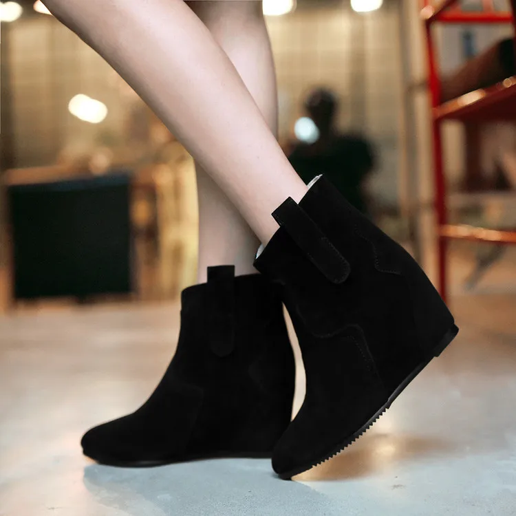 2016 Real New Botas Mujer Fall Winter Boots Elegant Sexy Medium Heels Wedge Women Fashion Increased Ankle For Outdoor Shoes 306 2016 Real New Botas Mujer Fall Winter Boots Elegant Sexy Medium Heels Wedge Women Fashion Increased Ankle For Outdoor Shoes 306<br><br>Aliexpress