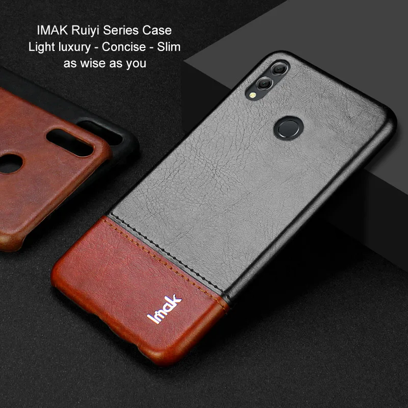 IMAK Ruiyi Series Luxury Skin PU Leather Case for Huawei Honor 8X 6.5" Hard PC Back Cover Cases for Huawei Honor8X 6.5inch Cover
IMAK Ruiyi Series Luxury Skin PU Leather Case for Huawei Honor 8X 6.5" Hard PC Back Cover Cases for Huawei Honor8X 6.5inch Cover