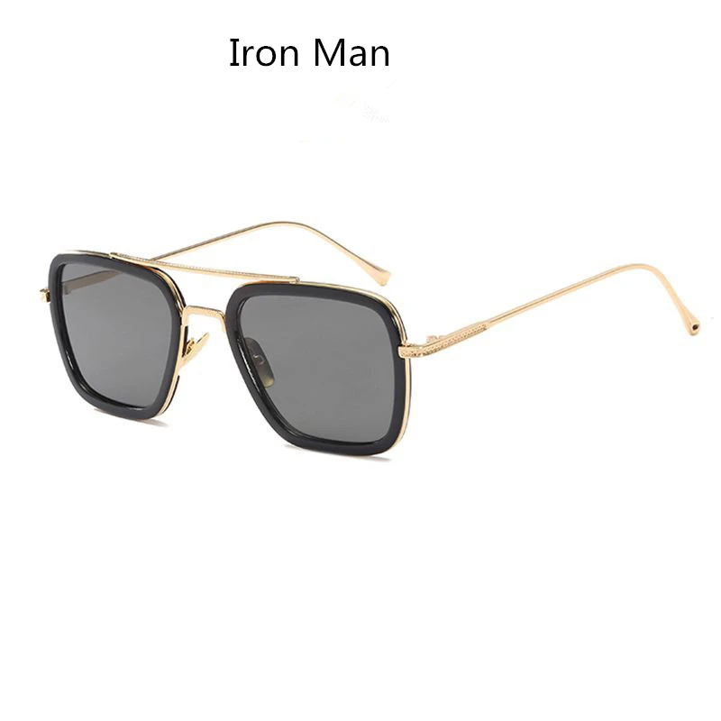 Эдит очки Модные женские солнечные мужские плоское зеркало Железный Человек
