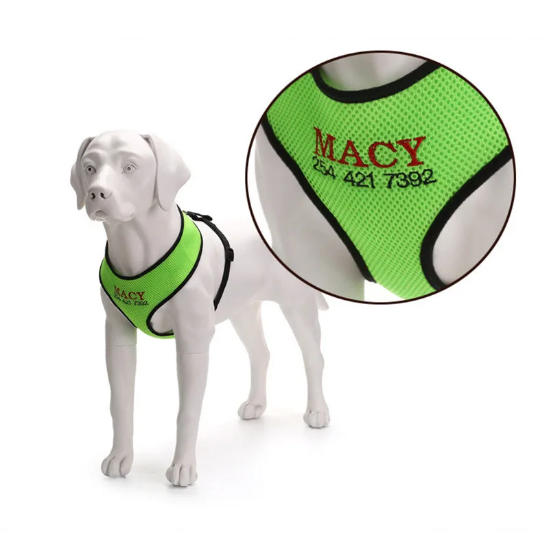 New Breathable Sandwich Custom Dog Harness Vest Soft Unique Embroidered Word Harness For Small Medium Large Dogs Dropshipping
New Breathable Sandwich Custom Dog Harness Vest Soft Unique Embroidered Word Harness For Small Medium Large Dogs Dropshipping