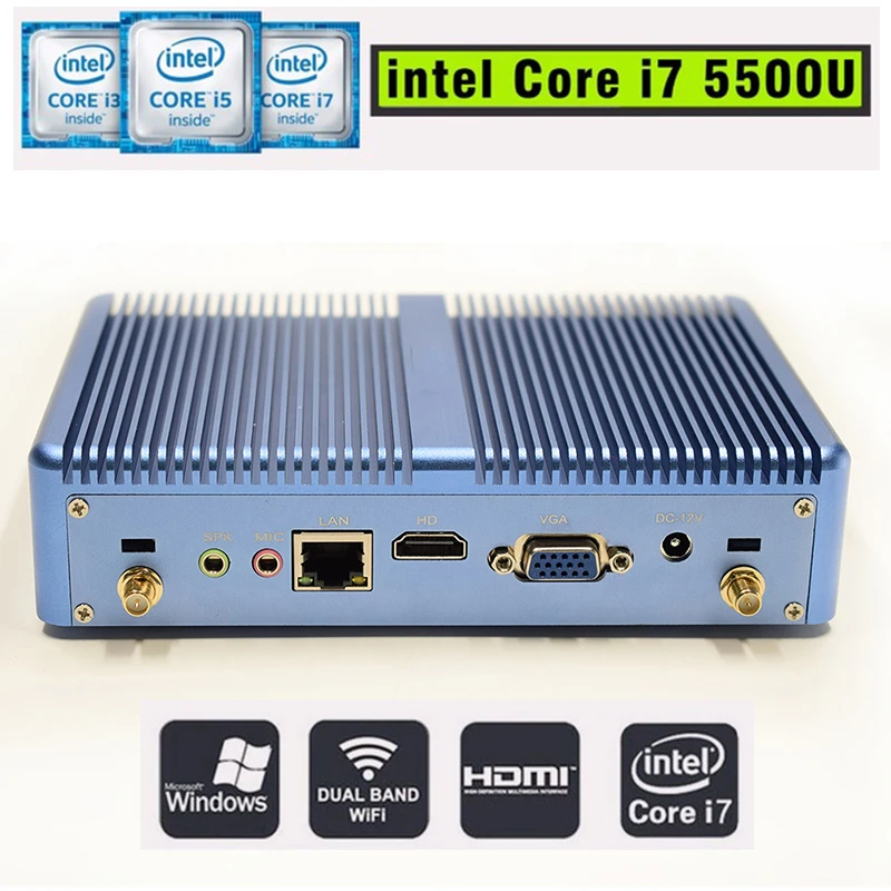 HYSTOU Intel i7 Fanless Mini PC Windows 10 HDMI VGA Home Theater WIFI HTPC tower computer Linux Core i3 Desktop Core i5 7200U
HYSTOU Intel i7 Fanless Mini PC Windows 10 HDMI VGA Home Theater WIFI HTPC tower computer Linux Core i3 Desktop Core i5 7200U