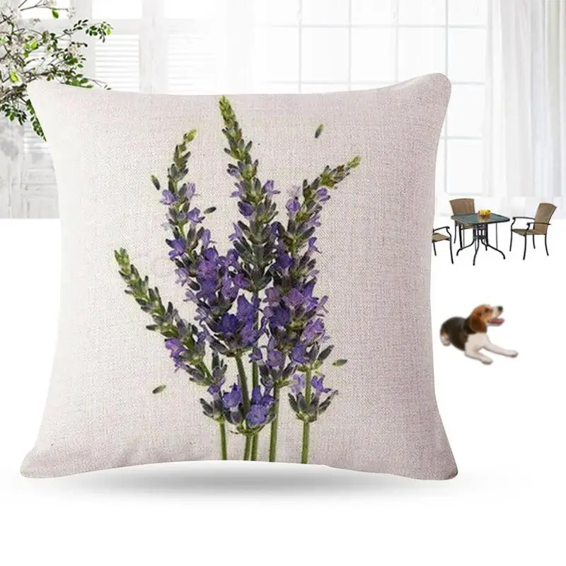 45*45cm Flower Print Cushion Cover Plant Lavender Linen Pillow Case Cotton Pillow Case Pillow Cover Home Decorative
45*45cm Flower Print Cushion Cover Plant Lavender Linen Pillow Case Cotton Pillow Case Pillow Cover Home Decorative