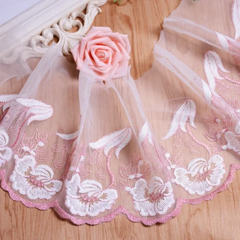 14Yards Fancy Design Mesh Fabric Lace Flowers Embroidered Lace Trimmings Women Clothing DIY Lace Trim Handicraft Sewing Craft
14Yards Fancy Design Mesh Fabric Lace Flowers Embroidered Lace Trimmings Women Clothing DIY Lace Trim Handicraft Sewing Craft