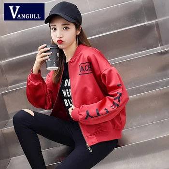 Vangull Spring & Summer Casual New Women Basic Jackets Letter Print Long Sleeve Loose Short Coat V-Neck Zipper Baseball Jackets
Vangull Spring & Summer Casual New Women Basic Jackets Letter Print Long Sleeve Loose Short Coat V-Neck Zipper Baseball Jackets