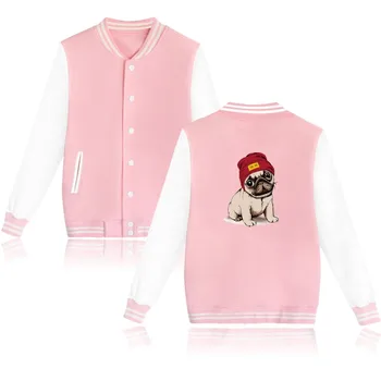 2019 New Men Women Fashion Funny Pug Print Hipster Baseball Jerseys Jacket Cotton Popular Hip Hop Style Sweatshirt for Men Women
2019 New Men Women Fashion Funny Pug Print Hipster Baseball Jerseys Jacket Cotton Popular Hip Hop Style Sweatshirt for Men Women