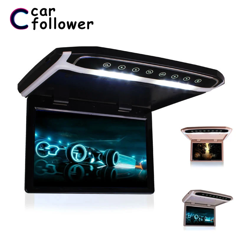 15.6 Inch Roof Mount Monitor Flip Down TFT LCD Player Support 1080P MP5 USB FM HDMI SD Touch Button Ceiling Screen In Car
15.6 Inch Roof Mount Monitor Flip Down TFT LCD Player Support 1080P MP5 USB FM HDMI SD Touch Button Ceiling Screen In Car