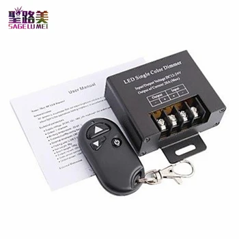 DC12-24V 20A Single Channel LED Dimmer Controller with 3Key Wirelss RF Remote Control for Single Color LED Strip light tape
DC12-24V 20A Single Channel LED Dimmer Controller with 3Key Wirelss RF Remote Control for Single Color LED Strip light tape