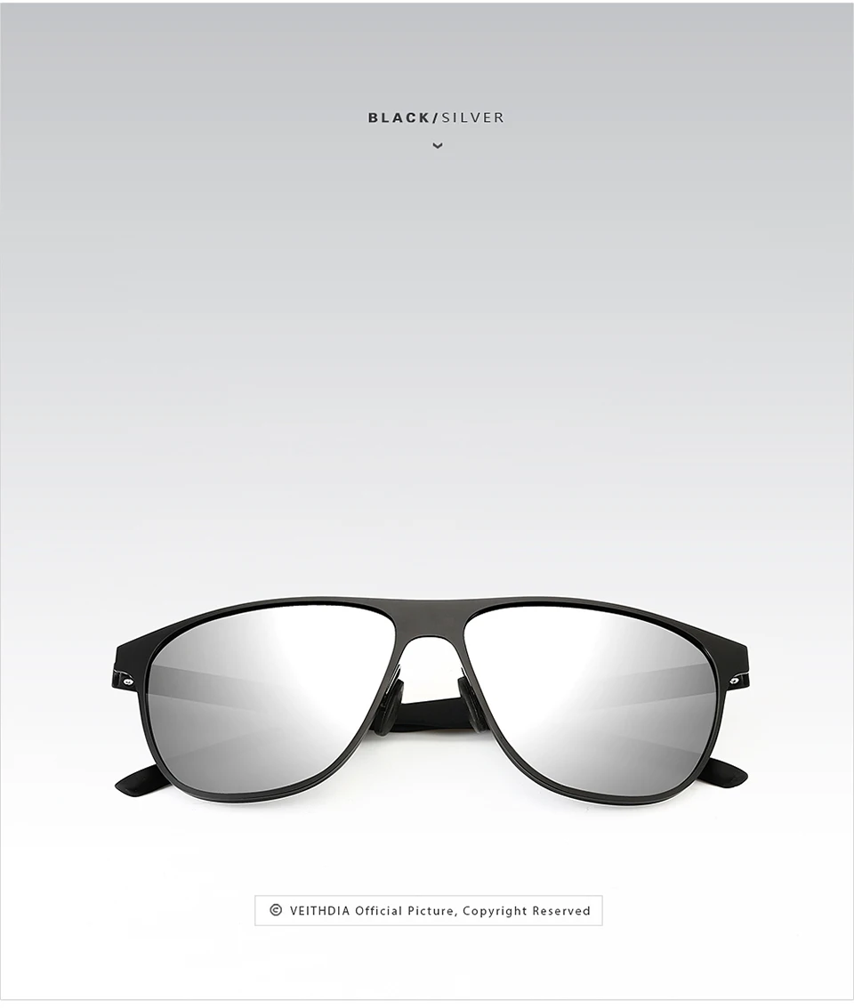 New VEITHDIA Brand Unisex Stainless Steel Sunglasses Polarized Eyewear Accessories Male Sun Glasses For Men/Women gafas VT3920 28