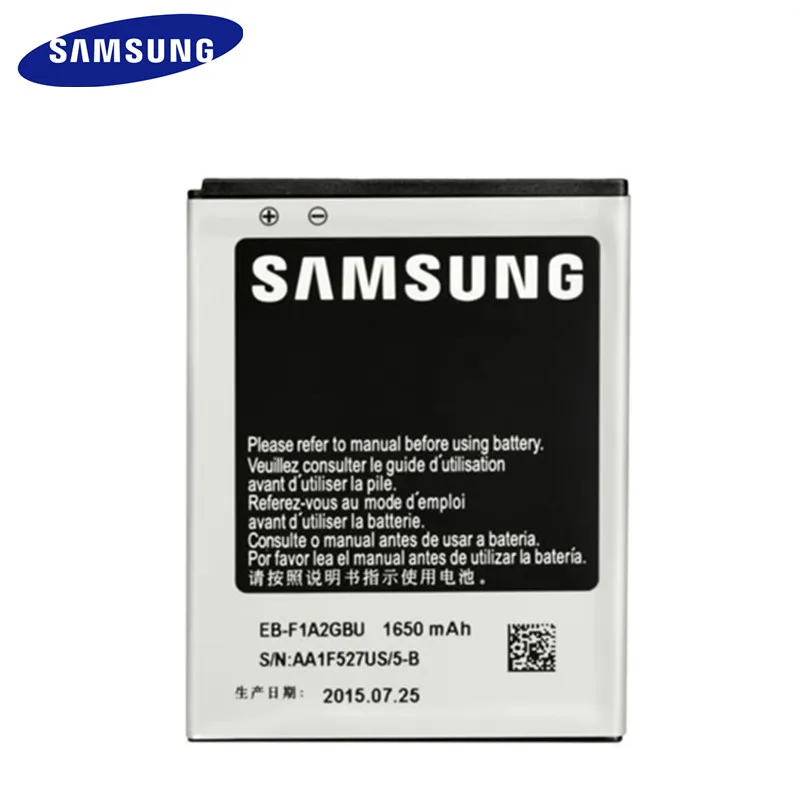 New Original Samsung EB-F1A2GBU 1650 mAh Battery for Samsung Galaxy S2 II AT&T i777 i9100 I9108 I9103 I9050 I9105P
New Original Samsung EB-F1A2GBU 1650 mAh Battery for Samsung Galaxy S2 II AT&T i777 i9100 I9108 I9103 I9050 I9105P
