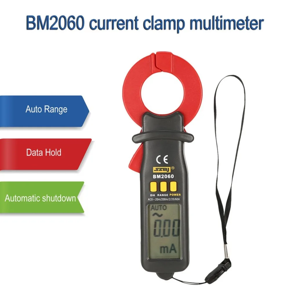 SZBJ BM2060 Current digital clamp meters Multimeters Micro electric current clamp ampere meter Manual range Data hold
SZBJ BM2060 Current digital clamp meters Multimeters Micro electric current clamp ampere meter Manual range Data hold