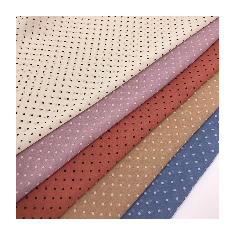 Pearl Chiffon Fabric 0.2cm Dot Printed Chiffon Fabric Spring and Summer Women Dress Shirt Textile Full Polyester Material
Pearl Chiffon Fabric 0.2cm Dot Printed Chiffon Fabric Spring and Summer Women Dress Shirt Textile Full Polyester Material