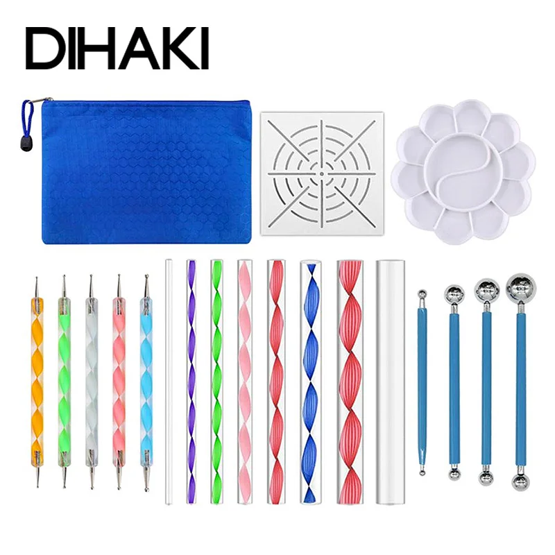 19pcs/Lot Ceramic Clay Ball Mandala Dotting Tools Pottery Draw Painting Tools Sculpture Tool For Manicure Nail Art Mandala Rock
19pcs/Lot Ceramic Clay Ball Mandala Dotting Tools Pottery Draw Painting Tools Sculpture Tool For Manicure Nail Art Mandala Rock