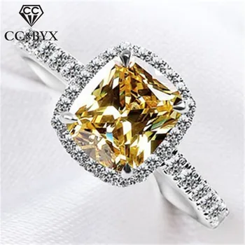 CC S925 Silver Rings For Women Yellow Square Stone White Gold-Color Wedding Engagement Ring Bridal Jewelry Anillos Mujer CC594
CC S925 Silver Rings For Women Yellow Square Stone White Gold-Color Wedding Engagement Ring Bridal Jewelry Anillos Mujer CC594
