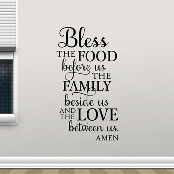 Bless the Food Before Us Wall Sticker Home Love Family Motivation Office Living Room Art Design Bedroom Wall Decor M847
Bless the Food Before Us Wall Sticker Home Love Family Motivation Office Living Room Art Design Bedroom Wall Decor M847