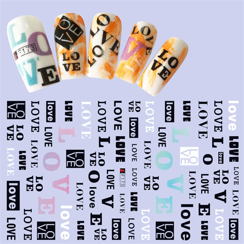 1 Sheet Adhesive 3D Nail Stickers Decals LOVE Art Letters Designs Nails Art Tips Decorations Tools For Women DIY Beauty
1 Sheet Adhesive 3D Nail Stickers Decals LOVE Art Letters Designs Nails Art Tips Decorations Tools For Women DIY Beauty