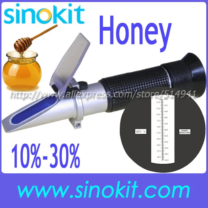 Free Shipping Professional Honey 10%-30%water Refractometer without calibration oil - RHF-30ATC
Free Shipping Professional Honey 10%-30%water Refractometer without calibration oil - RHF-30ATC