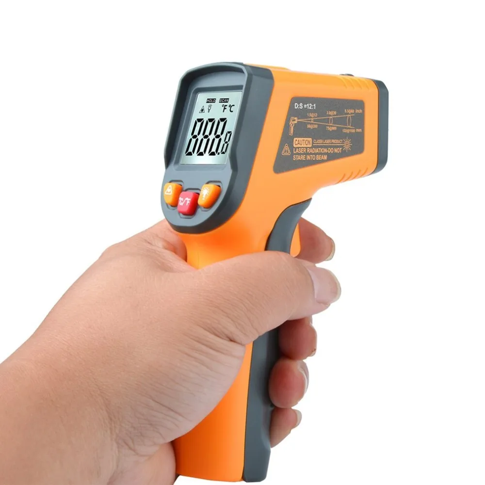 MESTEK MT550 Handheld Digital Infrared Thermometer Gun IR Temperature Tester Industrial Pyrometer -50 to 600 degree Temperature
MESTEK MT550 Handheld Digital Infrared Thermometer Gun IR Temperature Tester Industrial Pyrometer -50 to 600 degree Temperature