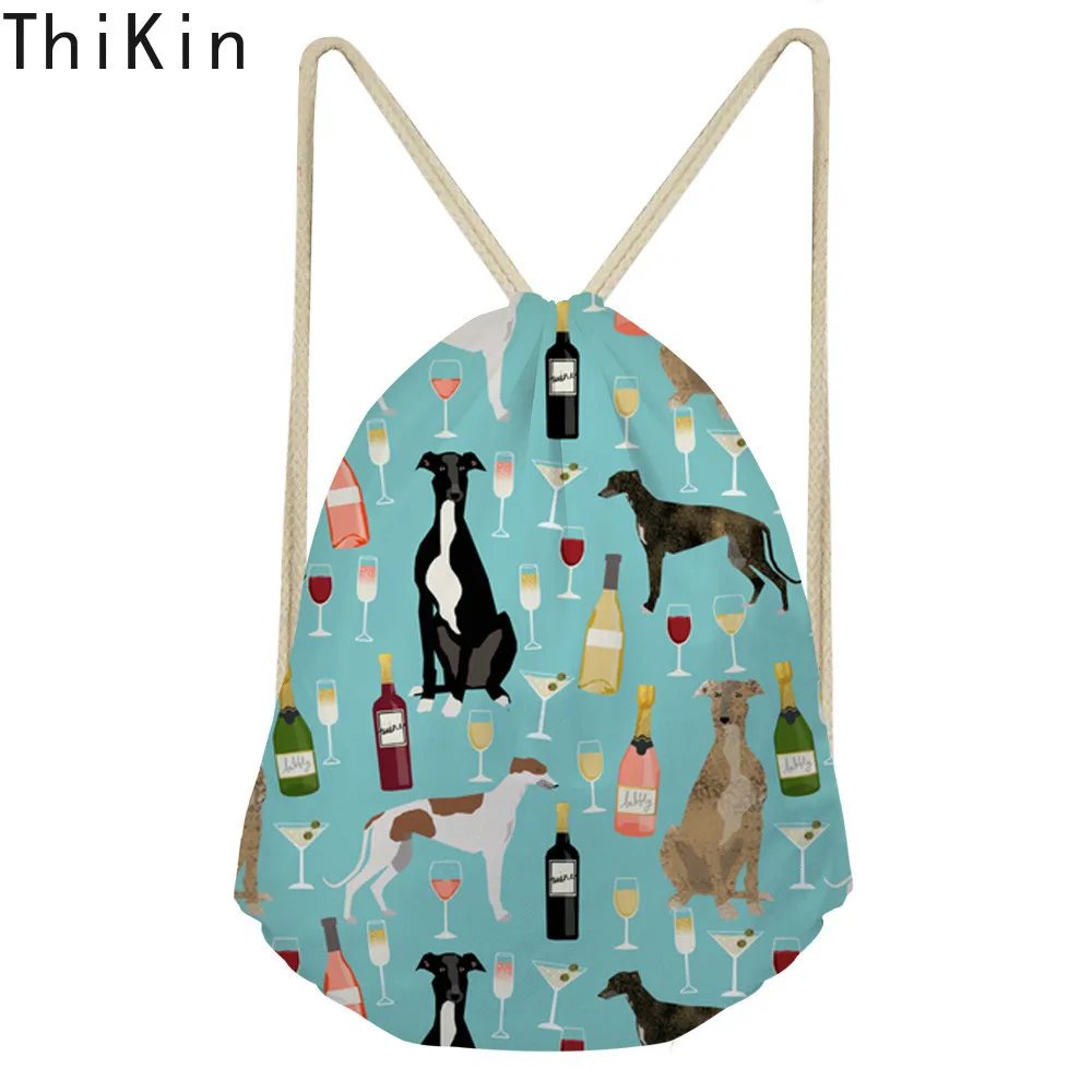 THIKIN Greyhound Black Pet Linen Drawstring Bag Travel Women Small Cloth Storage Backpack Cartoon Printing Christmas Gift Pouch
THIKIN Greyhound Black Pet Linen Drawstring Bag Travel Women Small Cloth Storage Backpack Cartoon Printing Christmas Gift Pouch