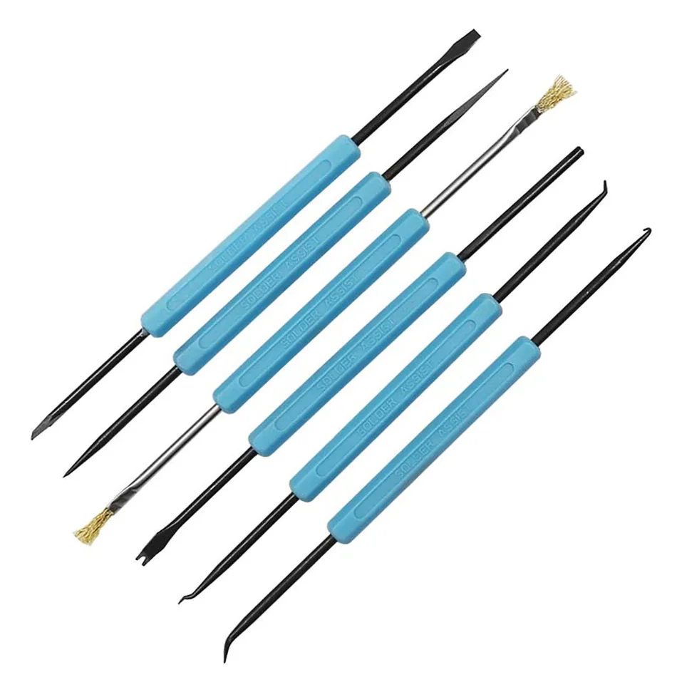 6 pcs Electronic Heat Assist Repair Tool Set Welding Solder Soldering Station Iron Tool Welding Grinding Cleaning Repair Tool
6 pcs Electronic Heat Assist Repair Tool Set Welding Solder Soldering Station Iron Tool Welding Grinding Cleaning Repair Tool