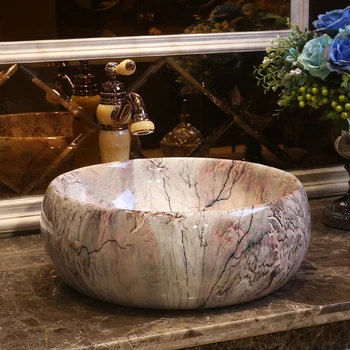Bathroom Cloakroom Ceramic Counter Top Wash Basin Bathroom Sinks washing basin for hotel Hand Painted Porcelain Sinks
Bathroom Cloakroom Ceramic Counter Top Wash Basin Bathroom Sinks washing basin for hotel Hand Painted Porcelain Sinks