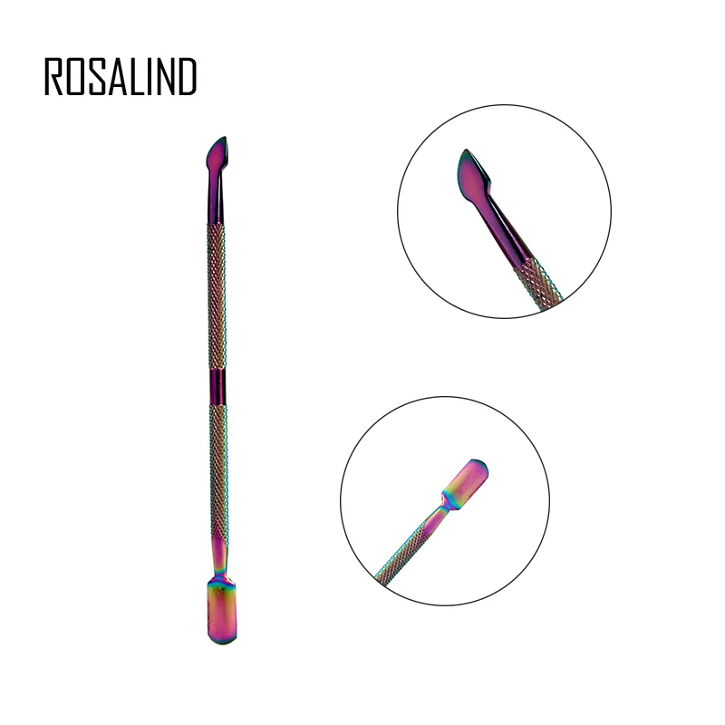 ROSALIND 1Pcs Colorful Stainless Steel Cuticle Pusher Nail Manicure Tool Two side Usable Nail Beauty Pusher
ROSALIND 1Pcs Colorful Stainless Steel Cuticle Pusher Nail Manicure Tool Two side Usable Nail Beauty Pusher