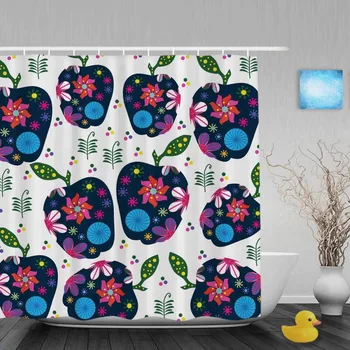 Beautiful Flower With Apple Bathroom Shower Curtains Colorful Decor Shower Curtain Waterproof Polyester Fabric With Hooks
Beautiful Flower With Apple Bathroom Shower Curtains Colorful Decor Shower Curtain Waterproof Polyester Fabric With Hooks