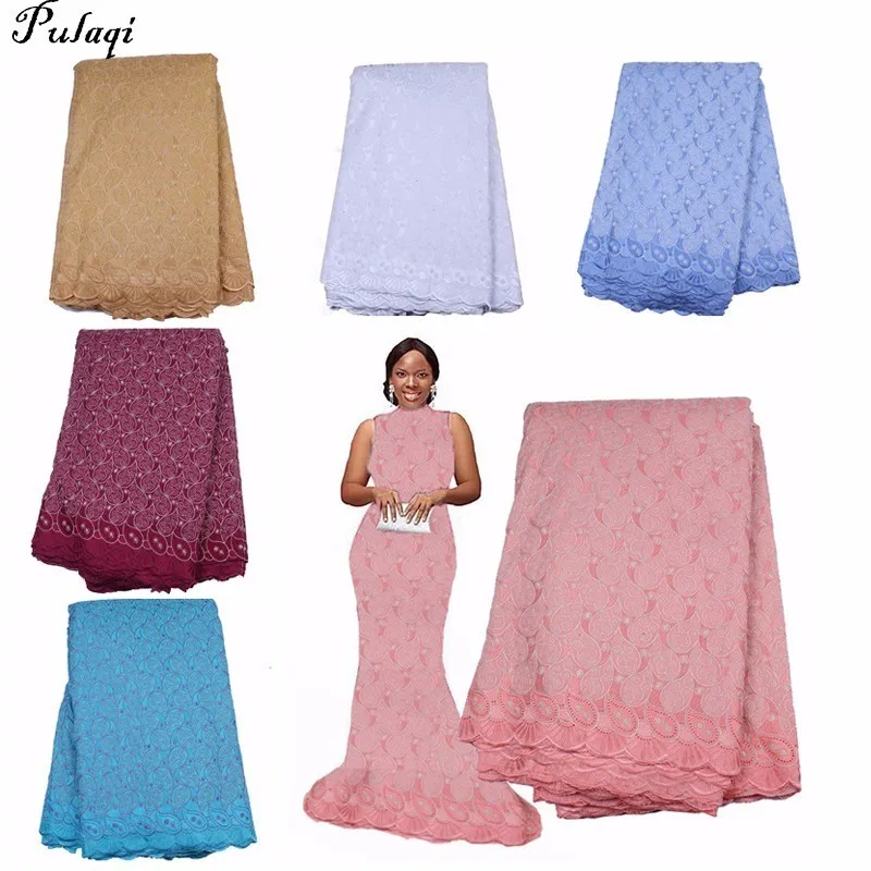 Pualqi African Dry Lace Fabric Swiss Voile With Stones Cotton Lace High Quality 2018 White Lace Fabrics For Wedding dress H
Pualqi African Dry Lace Fabric Swiss Voile With Stones Cotton Lace High Quality 2018 White Lace Fabrics For Wedding dress H