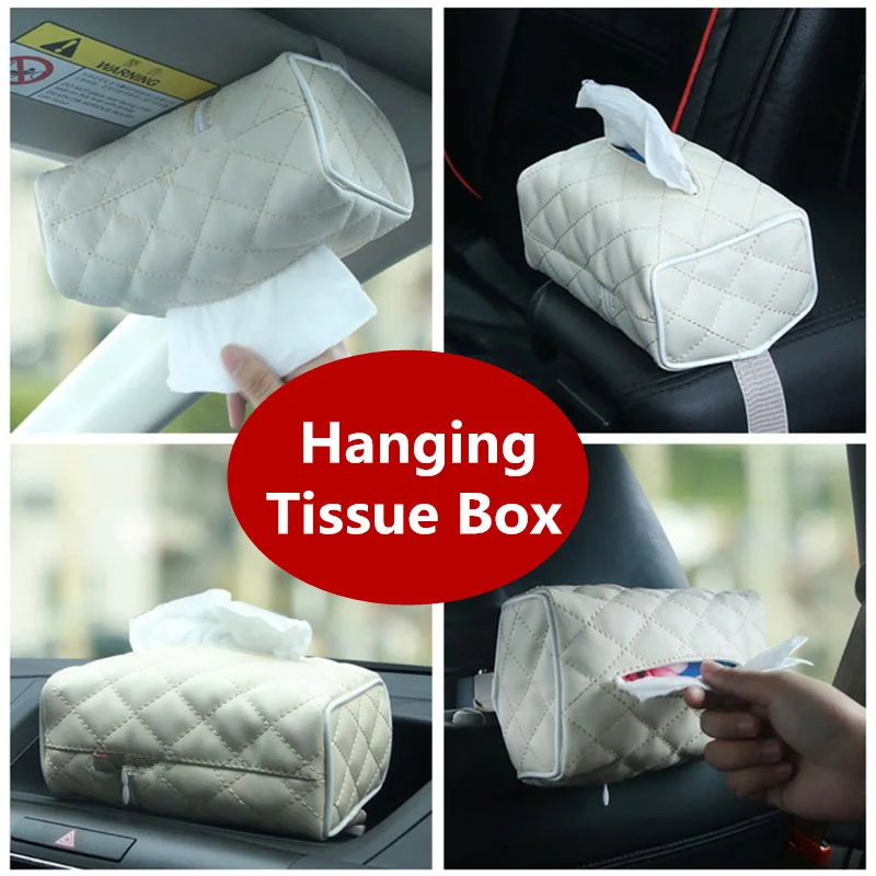 Leather Car Tissue Box Sun Visor Chair Back Hanging Paper Holder black and white Cute Car Creative Supplies Tissue Paper Tray
Leather Car Tissue Box Sun Visor Chair Back Hanging Paper Holder black and white Cute Car Creative Supplies Tissue Paper Tray