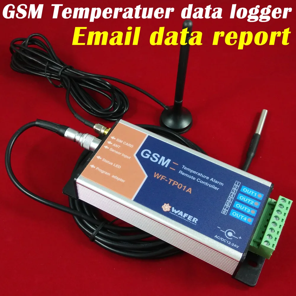 GSM Temperature monitor,four remote relay output and SMS temperature alarm and data logger through email
GSM Temperature monitor,four remote relay output and SMS temperature alarm and data logger through email
