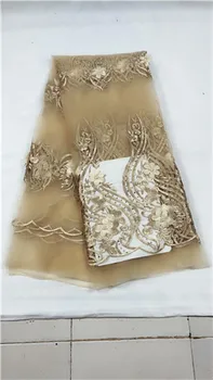 African lace fabric 2018 high quality african French tulle lace fabric with beads guipure nigerian lace fabrics 5 yards
African lace fabric 2018 high quality african French tulle lace fabric with beads guipure nigerian lace fabrics 5 yards