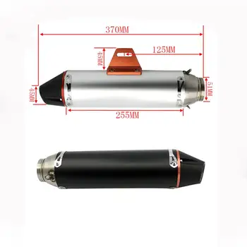 51mm Universal Motorcycle Exhaust Muffler For KTM Honda Suzuki Yamaha Ducati Harley Kawasaki Pipe Akrapovic Modified
51mm Universal Motorcycle Exhaust Muffler For KTM Honda Suzuki Yamaha Ducati Harley Kawasaki Pipe Akrapovic Modified