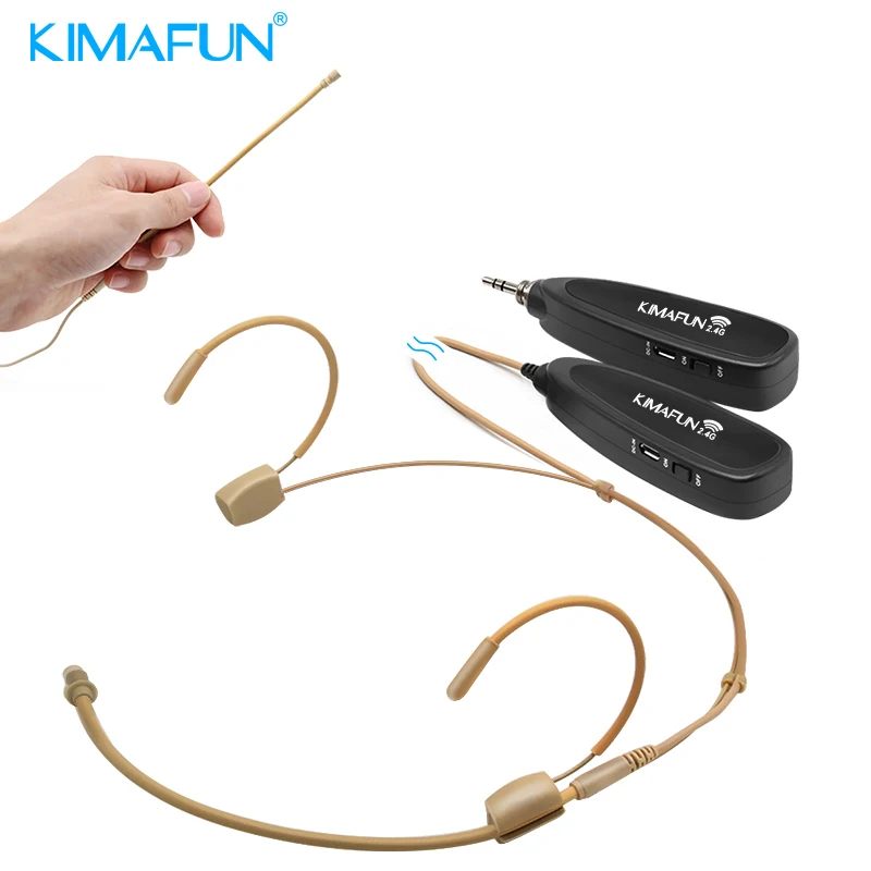 KIMAFUN KM-G120 2.4G Wireless Headset Microphone for Voice Amplifier, Camera Recording, Audio,Speaker,Computer Online Chatting
KIMAFUN KM-G120 2.4G Wireless Headset Microphone for Voice Amplifier, Camera Recording, Audio,Speaker,Computer Online Chatting