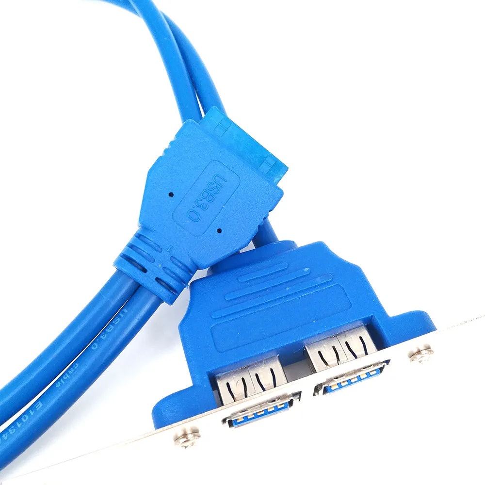 2018 New Computer Extender Cable USB 3.0 Back Panel Expansion Bracket to 20-Pin Header Cable (2-Port) 3.32 #M06
2018 New Computer Extender Cable USB 3.0 Back Panel Expansion Bracket to 20-Pin Header Cable (2-Port) 3.32 #M06