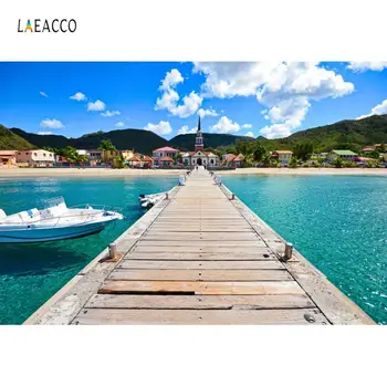 Laeacco Tropical Backdrop Wooden Bridge Sea Ship Summer Holiday Resort Blue Sky Cloudy Scene Photography Background Photo Studio
Laeacco Tropical Backdrop Wooden Bridge Sea Ship Summer Holiday Resort Blue Sky Cloudy Scene Photography Background Photo Studio
