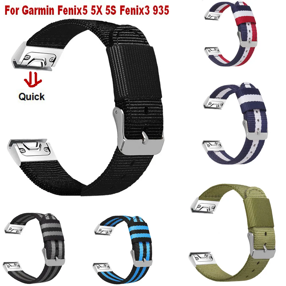 New Quick Release Smart Bracelet Wristband For Garmin Fenix Band Nylon Watchband for Garmin Fenix 5X 5 5S 3 3HR D2 S60 GPS Watch
New Quick Release Smart Bracelet Wristband For Garmin Fenix Band Nylon Watchband for Garmin Fenix 5X 5 5S 3 3HR D2 S60 GPS Watch