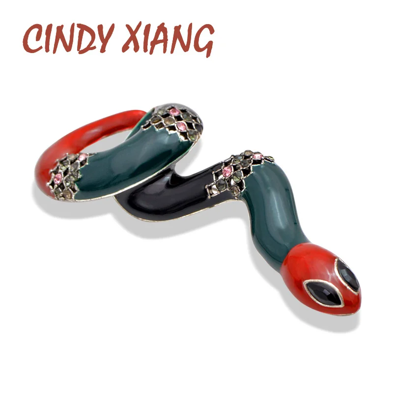 CINDY XIANG 3 Colors Choose Enamel Large Snake Brooches for Women Spring Design Fashion Animal Pins High Quality Creative Gift
CINDY XIANG 3 Colors Choose Enamel Large Snake Brooches for Women Spring Design Fashion Animal Pins High Quality Creative Gift