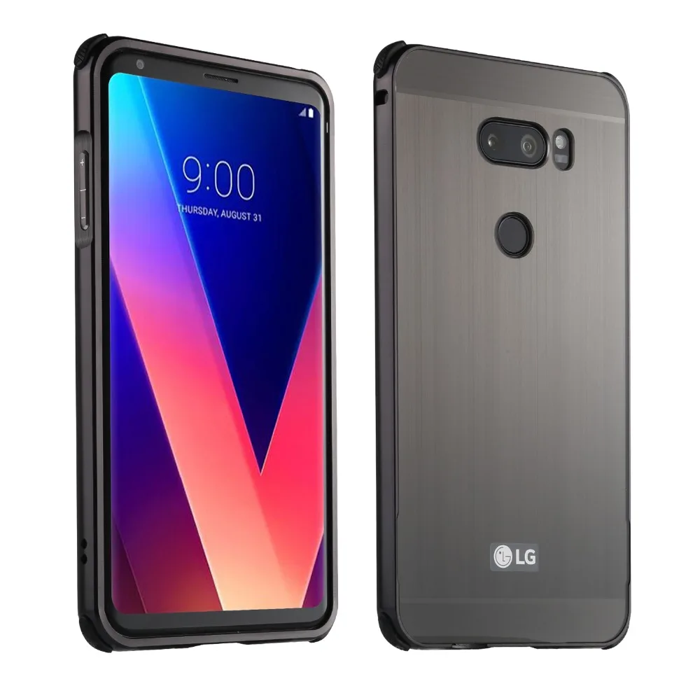 For LG V10 V20 V30 Case Cover Anti-knock Metal Aluminum Bumper Brushed PC Hard Back Cover Shockproof Phone Case Accessories
For LG V10 V20 V30 Case Cover Anti-knock Metal Aluminum Bumper Brushed PC Hard Back Cover Shockproof Phone Case Accessories