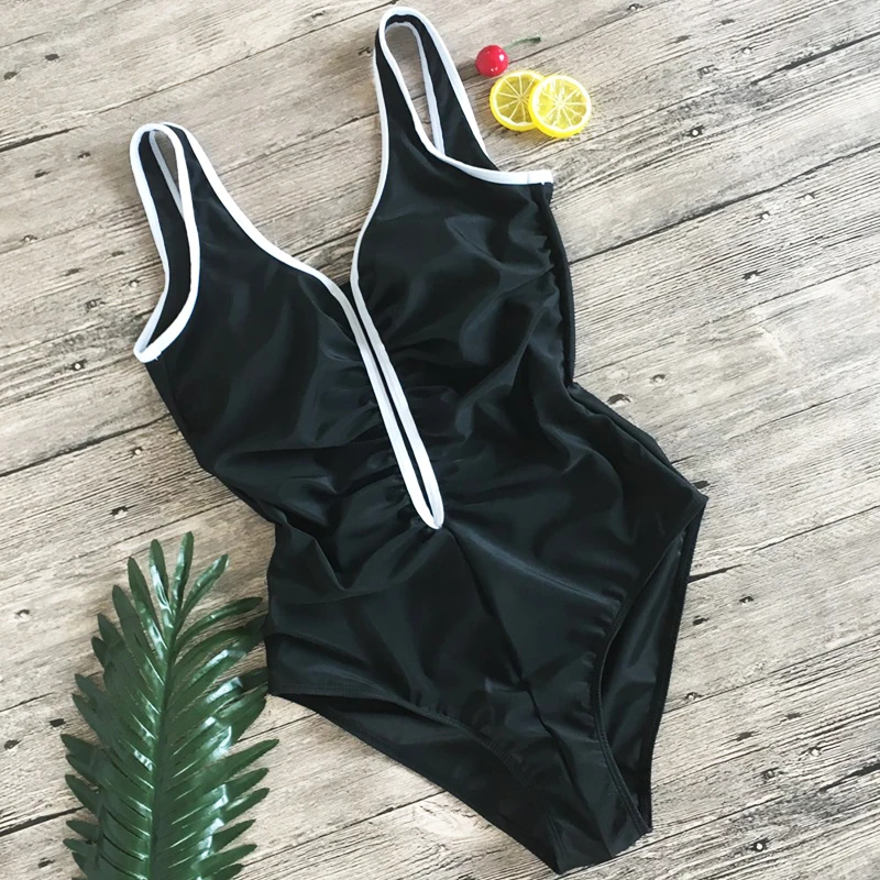 Rinabe Deep V Neck One Piece Swimsuit Female Push Up Swimwear 2019 Black Bathing Suit Women Halter Bikini Sexy Backless Biquini
Rinabe Deep V Neck One Piece Swimsuit Female Push Up Swimwear 2019 Black Bathing Suit Women Halter Bikini Sexy Backless Biquini