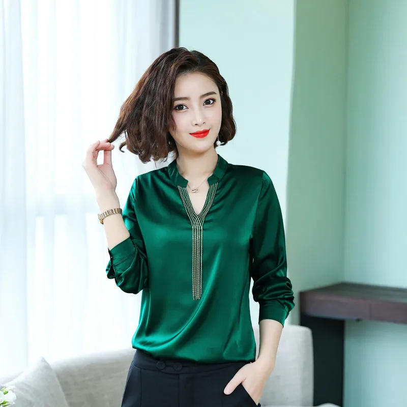 2019 summer new tassel women blouse and shirts all match lace chiffon office lady sexy v-neck elegant shirts outwear tops
2019 summer new tassel women blouse and shirts all match lace chiffon office lady sexy v-neck elegant shirts outwear tops
