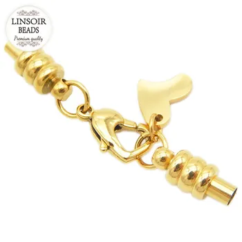 Gold/Silver Color Stainless Steel Lobster Clasps For Bracelet With Heart Charm Diy Hook Clasps Fit 3mm Round Leather Cord F3545
Gold/Silver Color Stainless Steel Lobster Clasps For Bracelet With Heart Charm Diy Hook Clasps Fit 3mm Round Leather Cord F3545
