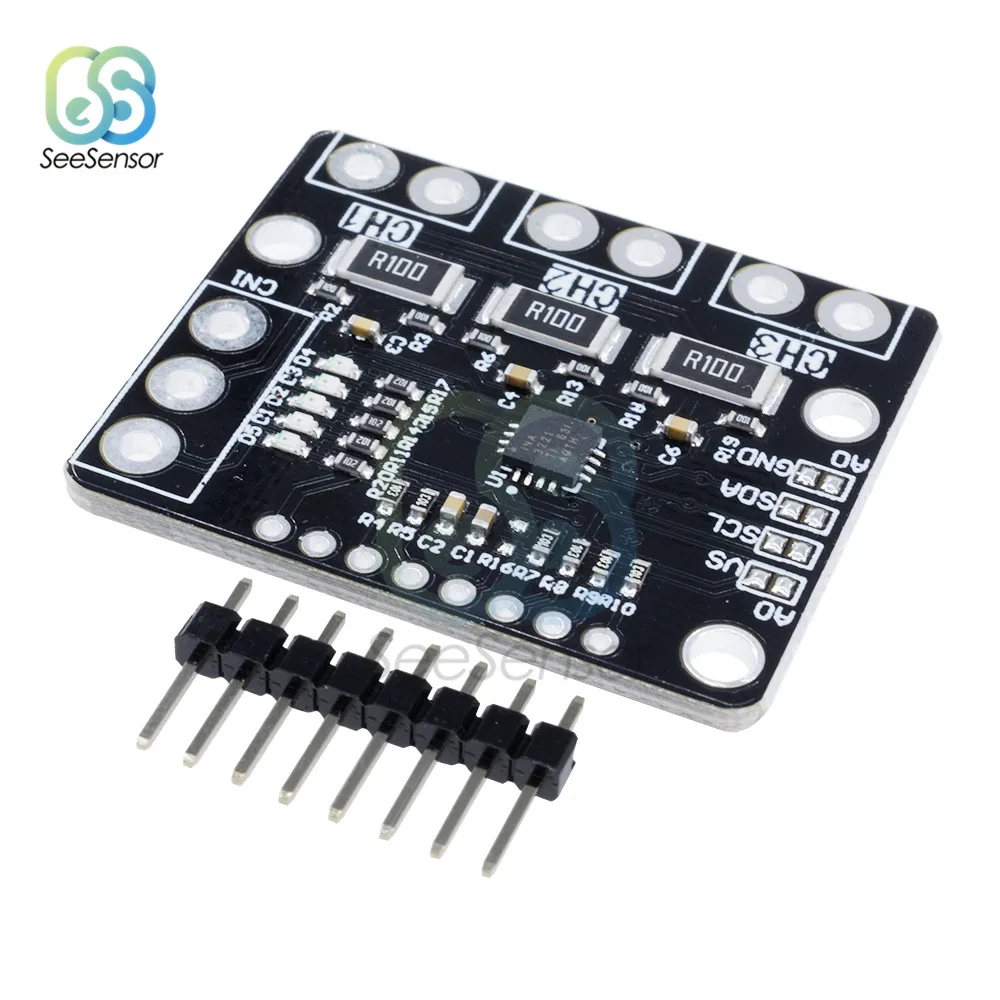 I2C SMBUS INA3221 трехканальный шунт тока питания монитор напряжения сенсорная плата