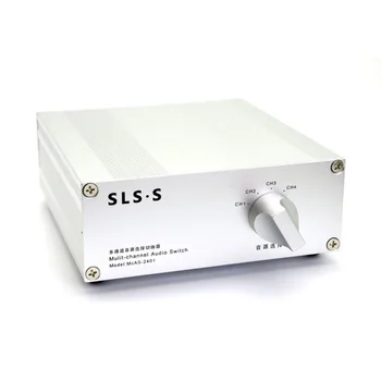 4 Input 1 Output Lossless stereo audio source signal selection switching splitter with RCA
4 Input 1 Output Lossless stereo audio source signal selection switching splitter with RCA